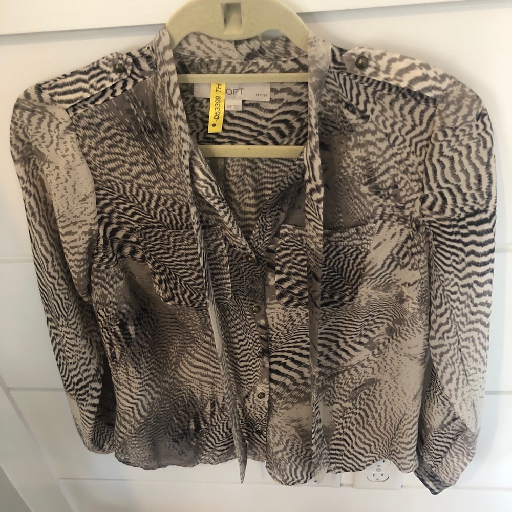 XSP snakeskin print blouse from the Loft